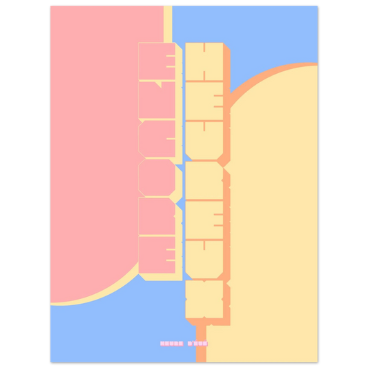 Affiche lettrage Encore Heureux - Heure d'été