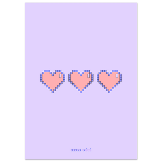 Retro Gaming Pixel Heart - Heure d'été