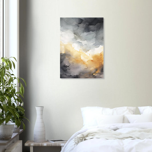 Affiche Watercolor Sunset - Heure d'été