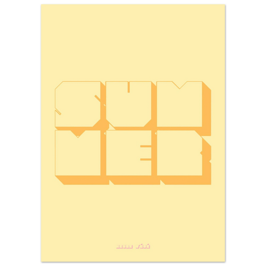 Affiche Summer - Heure d'été