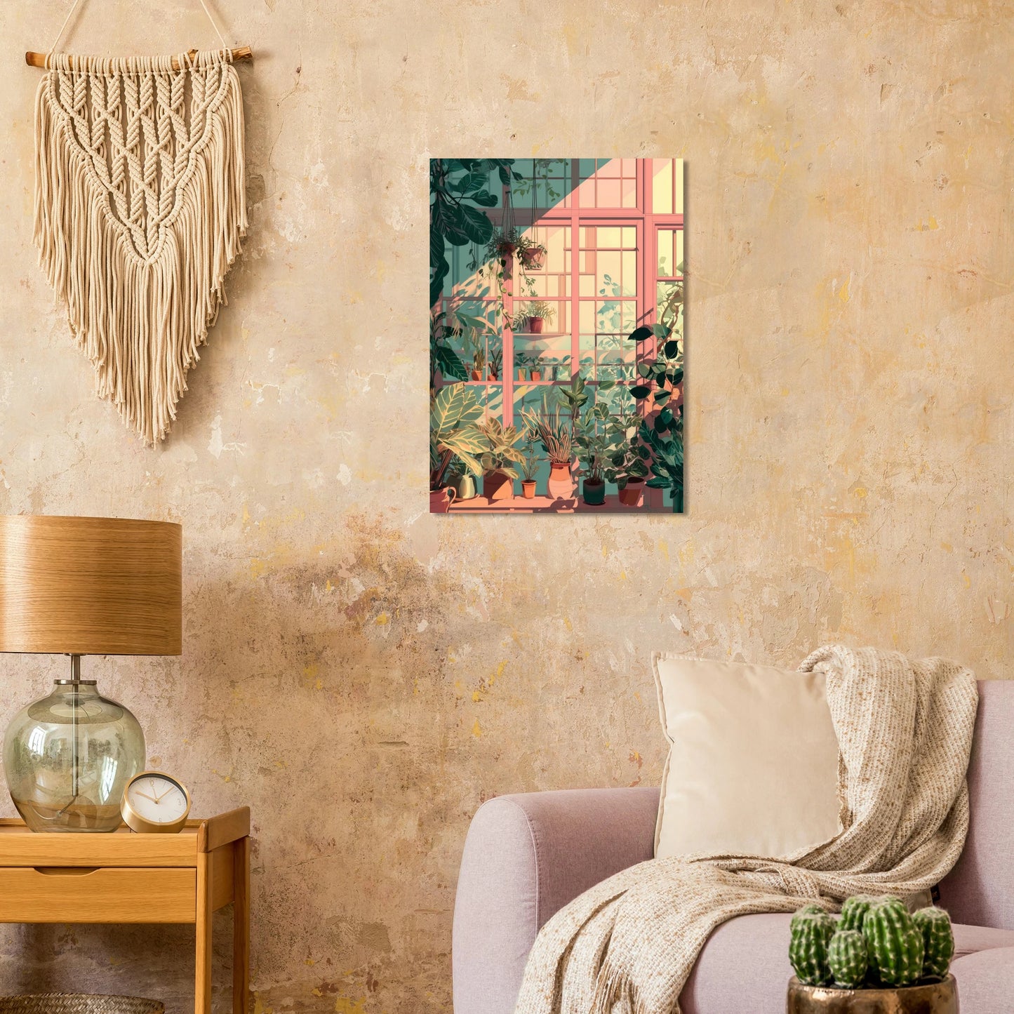 Affiche au style lofi, qui console de l'hiver. Design original imprimé en France.