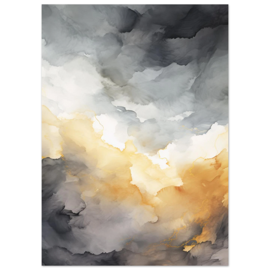 Affiche Watercolor Sunset - Heure d'été