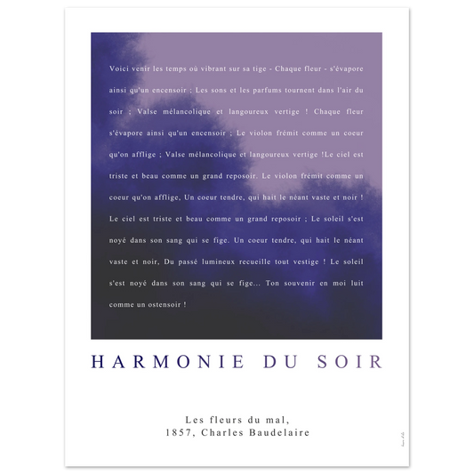 Harmonie du soir - Baudelaire - Heure d'été