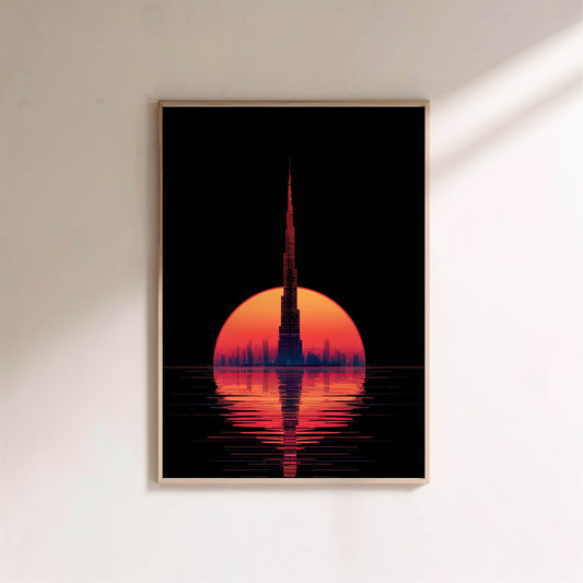 Dubaï Underwater | Poster Dystopique en situation