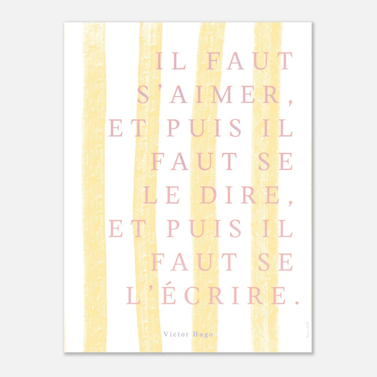 Il faut s'aimer - Victor Hugo - Heure d'été