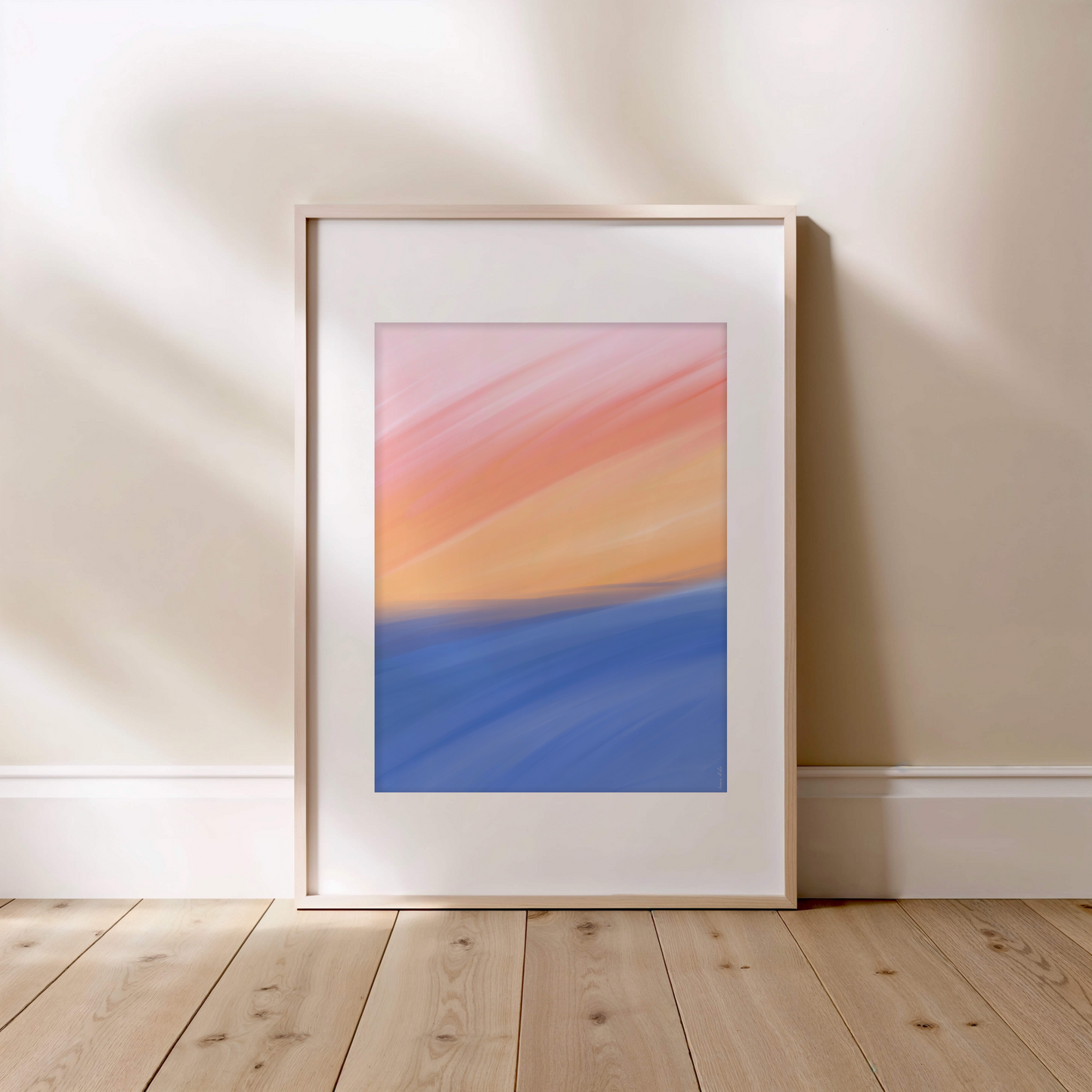 Affiche coucher de soleil - impression haut de gamme, format 30x40