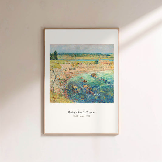Bailey's Beach, Newport, Childe Hassam | Affiche Art Premium en situation