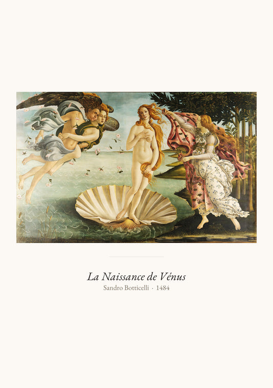 La Naissance de Vénus, Botticelli | Affiche Art Premium