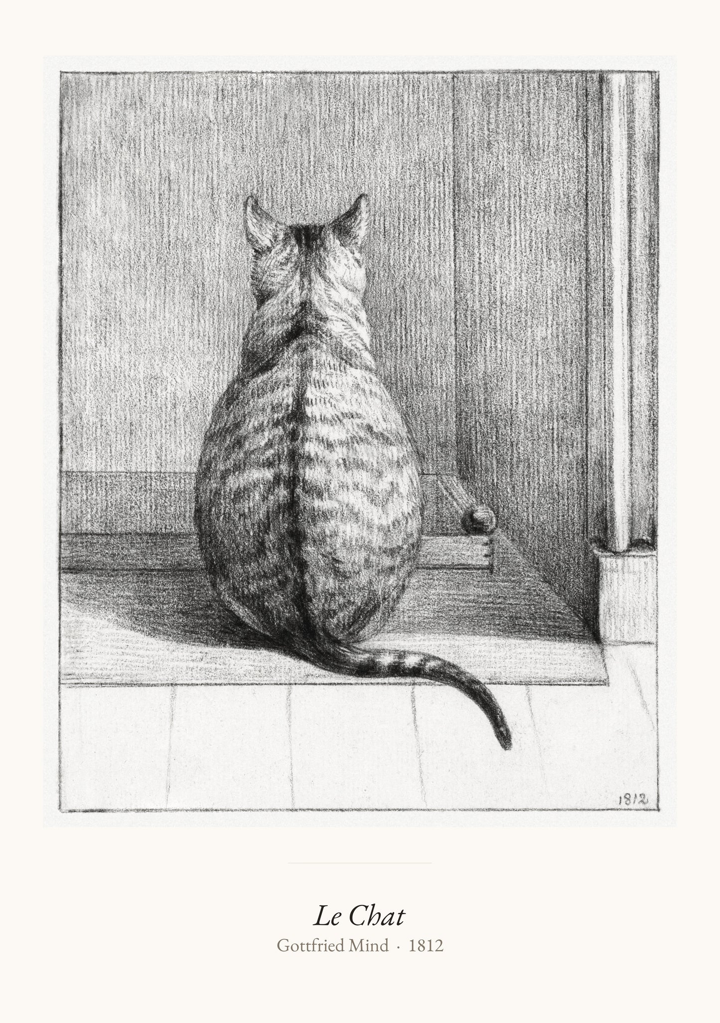 Le Chat - Gottfried Mind - Affiche Art Premium