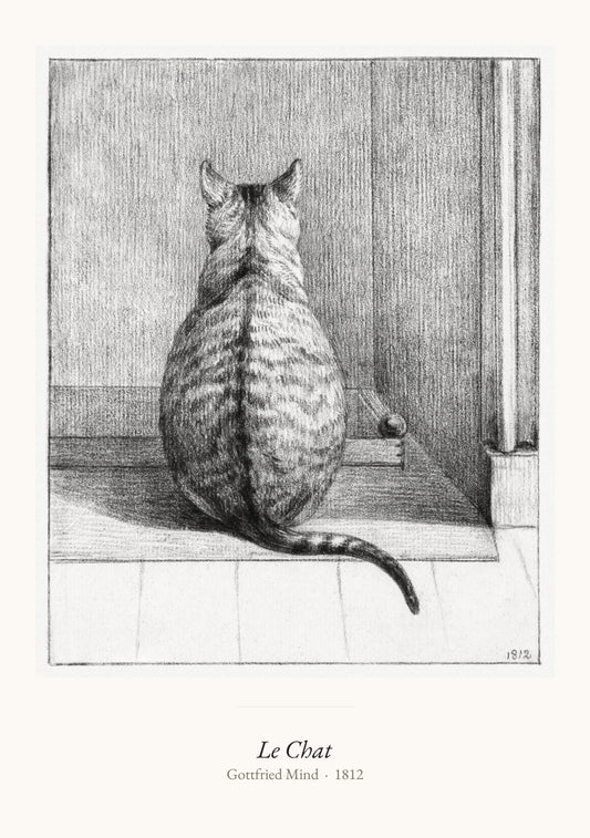 Le Chat - Gottfried Mind - Affiche Art Premium