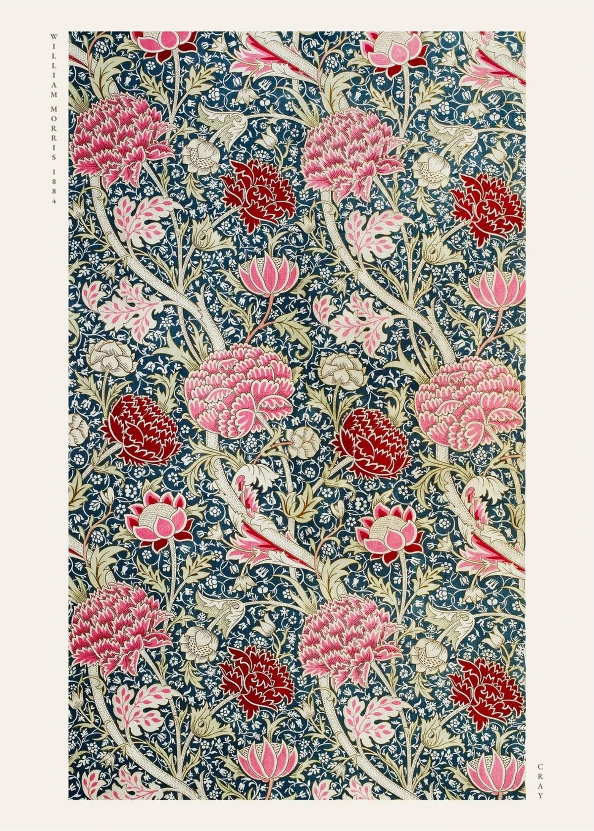 Cray - William Morris - Affiche Arts & Crafts, l'affiche seule, papier épais mat éco-responsable