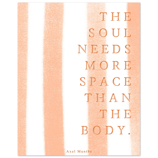 The soul needs more space than the body - Heure d'été