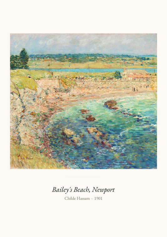 Bailey's Beach, Newport, Childe Hassam | Affiche Art Premium