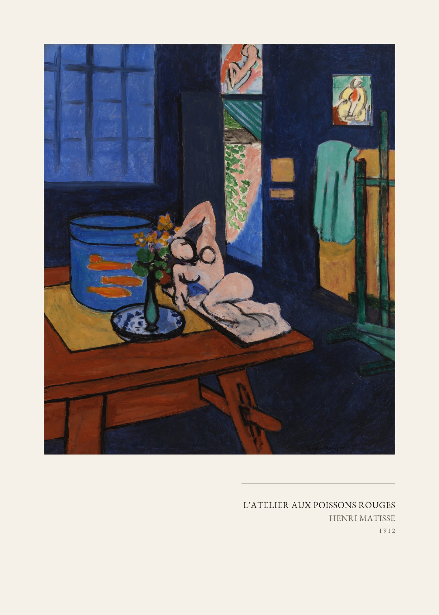 L'Atelier aux Poissons Rouges - Henri Matisse - Affiche Art