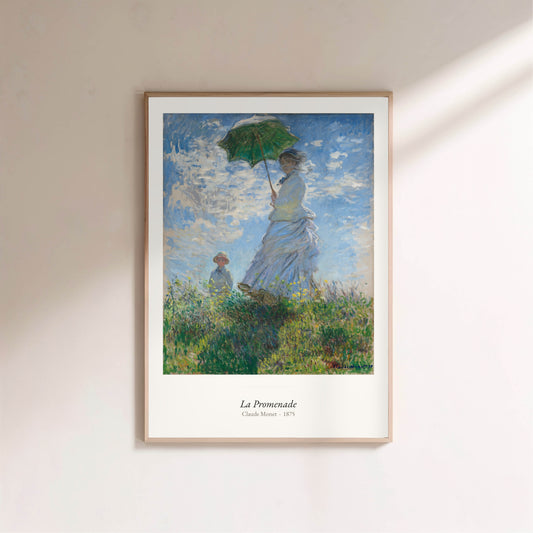 La Promenade, Claude Monet | Affiche Art Premium en situation