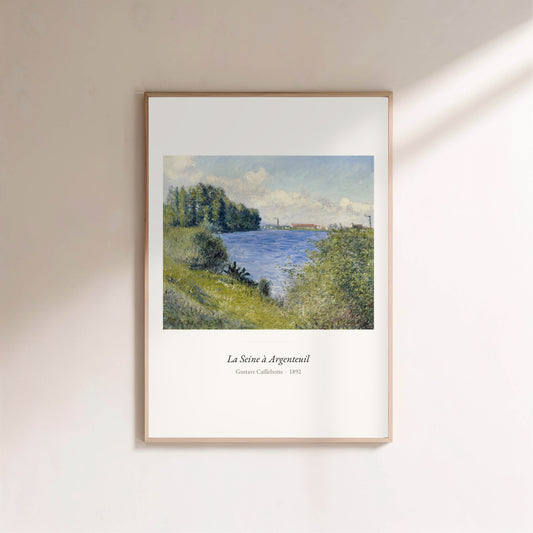 La Seine à Argenteuil, Gustave Caillebotte | Affiche Art Premium en situation