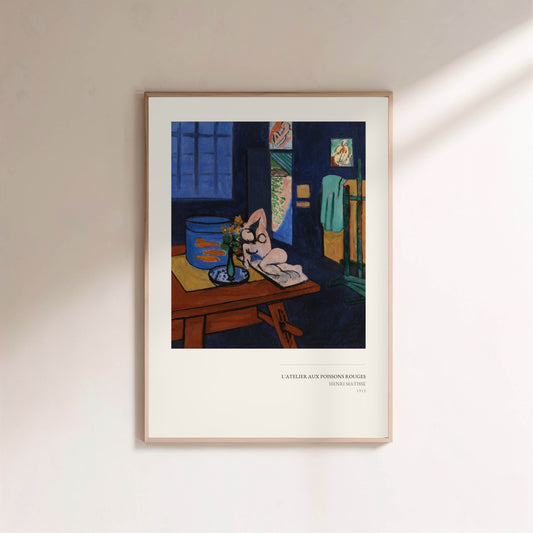 L'Atelier aux Poissons Rouges - Henri Matisse - Affiche Art en situation