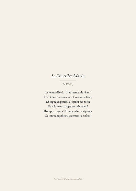 Le vent se lève — Paul Valéry
