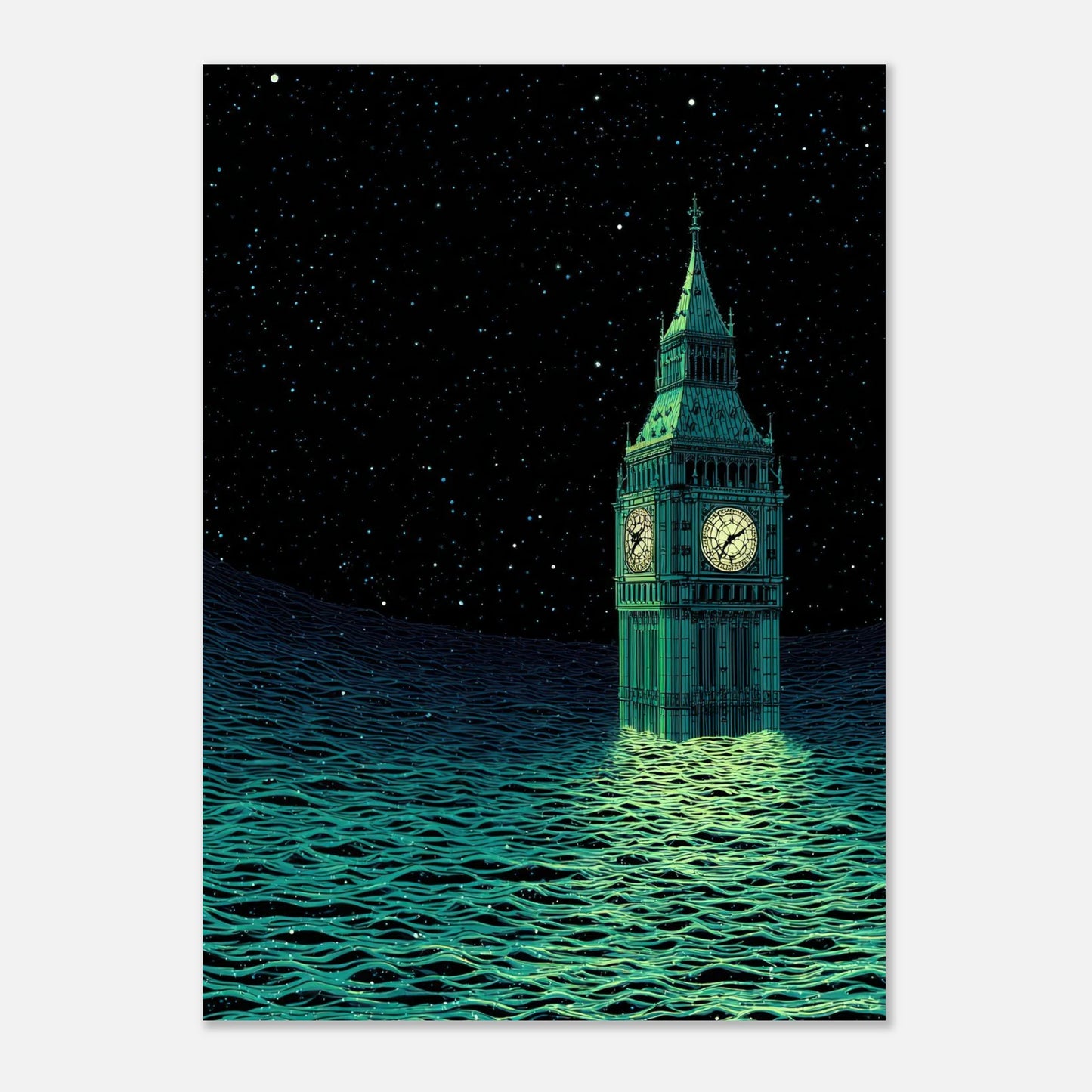 Affiches de Londres sous les eaux