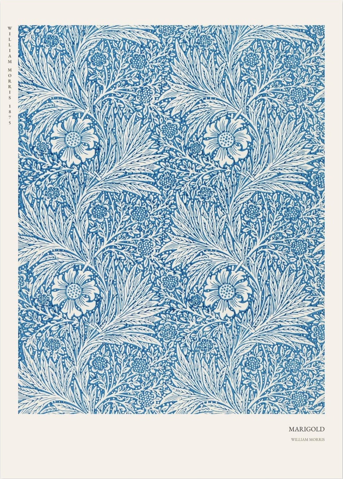 Marigold - William Morris - Arts & Crafts Poster, the print alone, thick matte eco-friendly paper