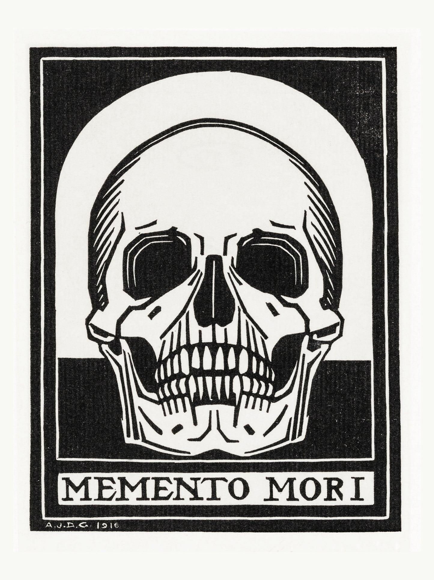Memento Mori - Julie de Graag - Gravure Art Nouveau