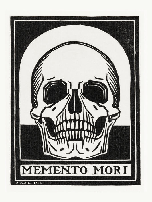 Memento Mori - Julie de Graag - Gravure Art Nouveau
