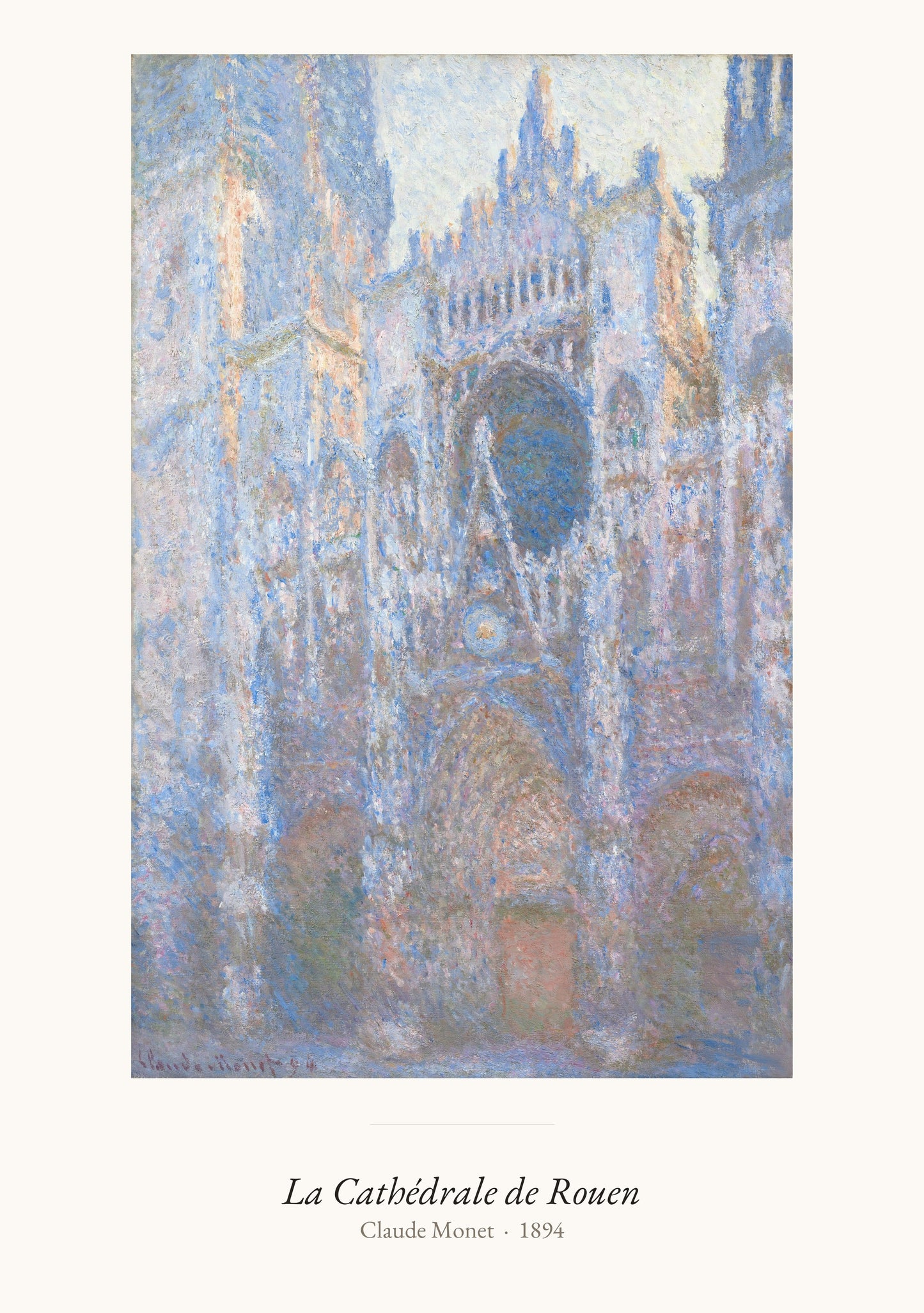 La Cathédrale de Rouen, Claude Monet | Affiche Art Premium