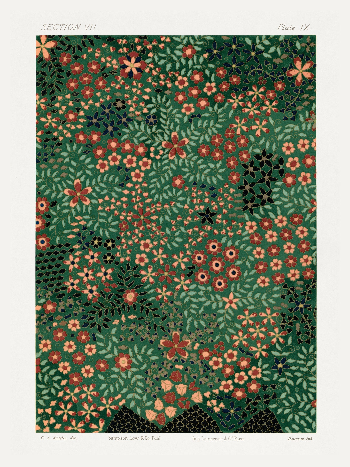 Motif Floral Japonais Section VII - Estampe Florale Art du Japon