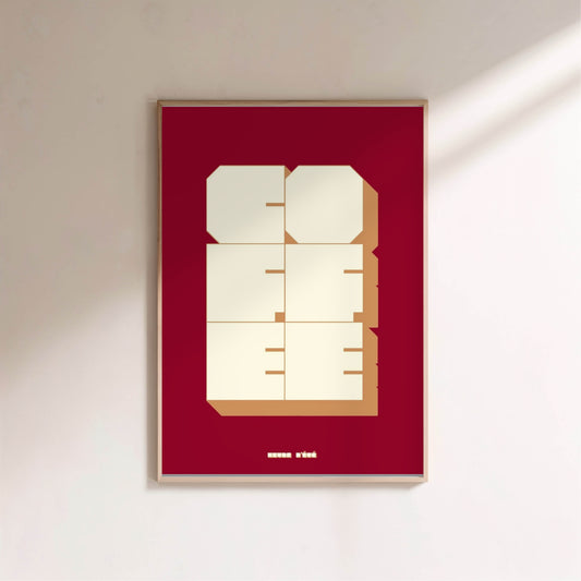 But first, coffee | Poster Rétro en situation