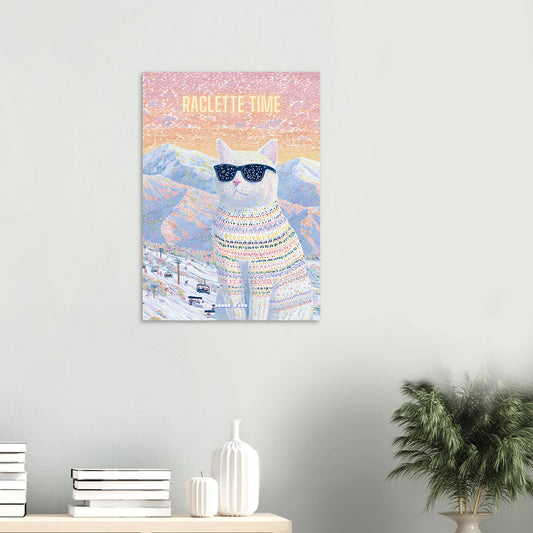 Affiche Cool cat Raclette Time! | Heure d'Été Studio