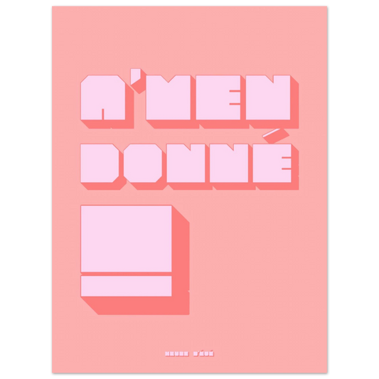 Affiche A'men donné | Heure d'Été Studio