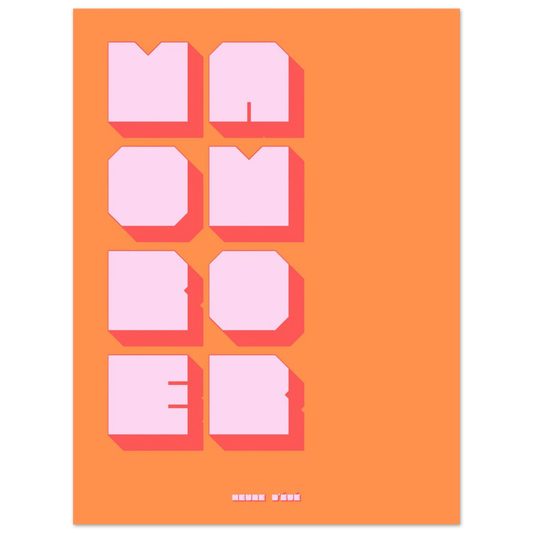 Affiche graphique More Amor | Heure d'Été Studio