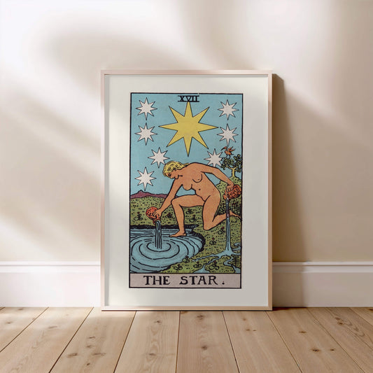 L'Étoile, affiche tarot Rider-Waite - couverture article