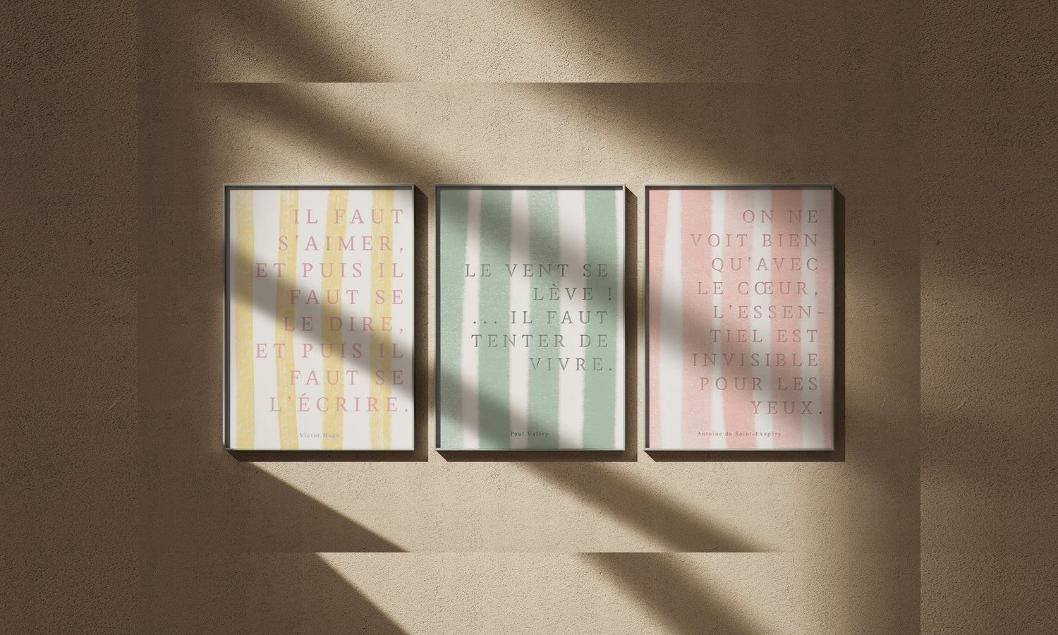 Affiches Citations - affiches encadrées, édition Heure d'été