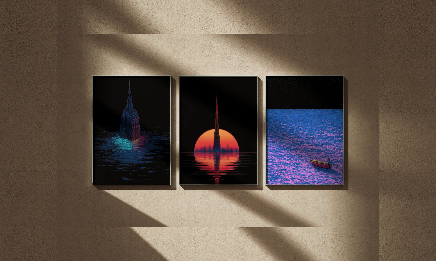 Dystopies - affiches encadrées, édition Heure d'été