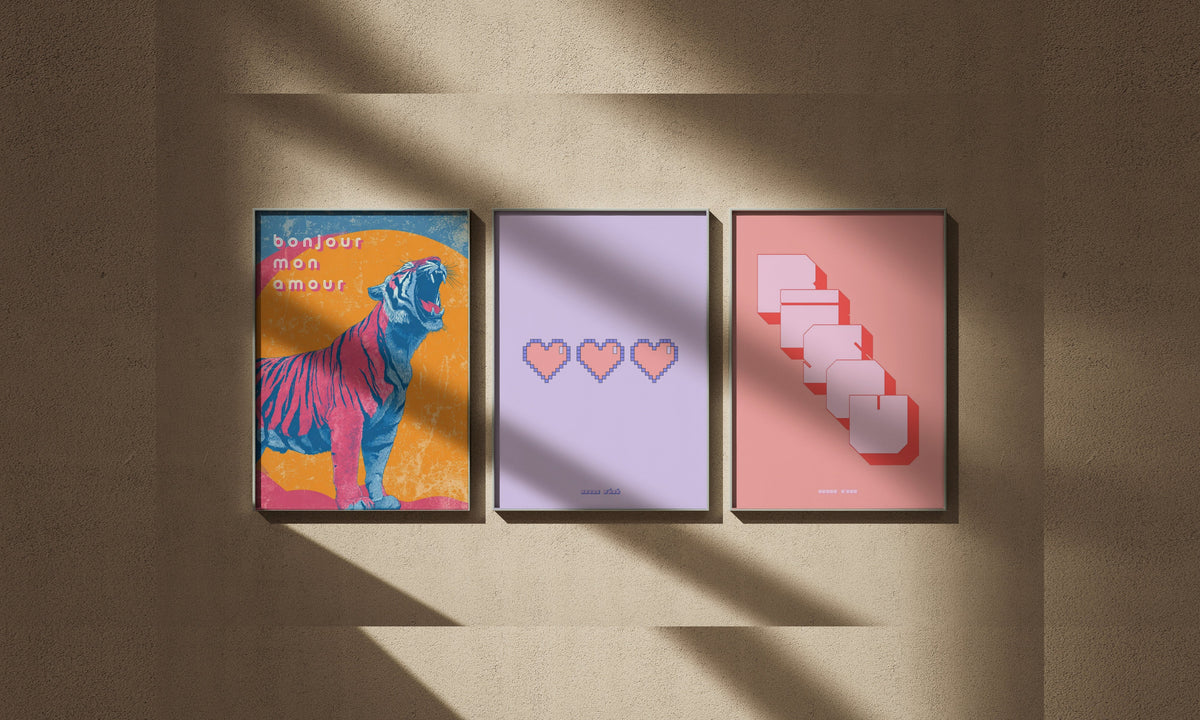 Art x Amour | Idée Cadeau Saint Valentin - affiches encadrées, édition Heure d'été