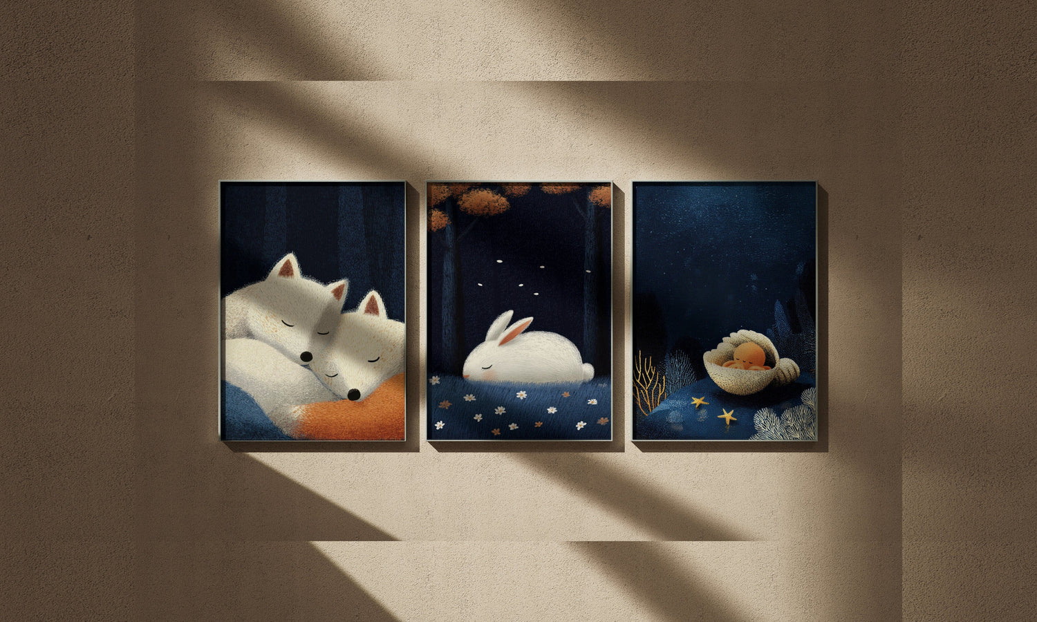 Affiches d'illustrations pour enfants - affiches encadrées, édition Heure d'été