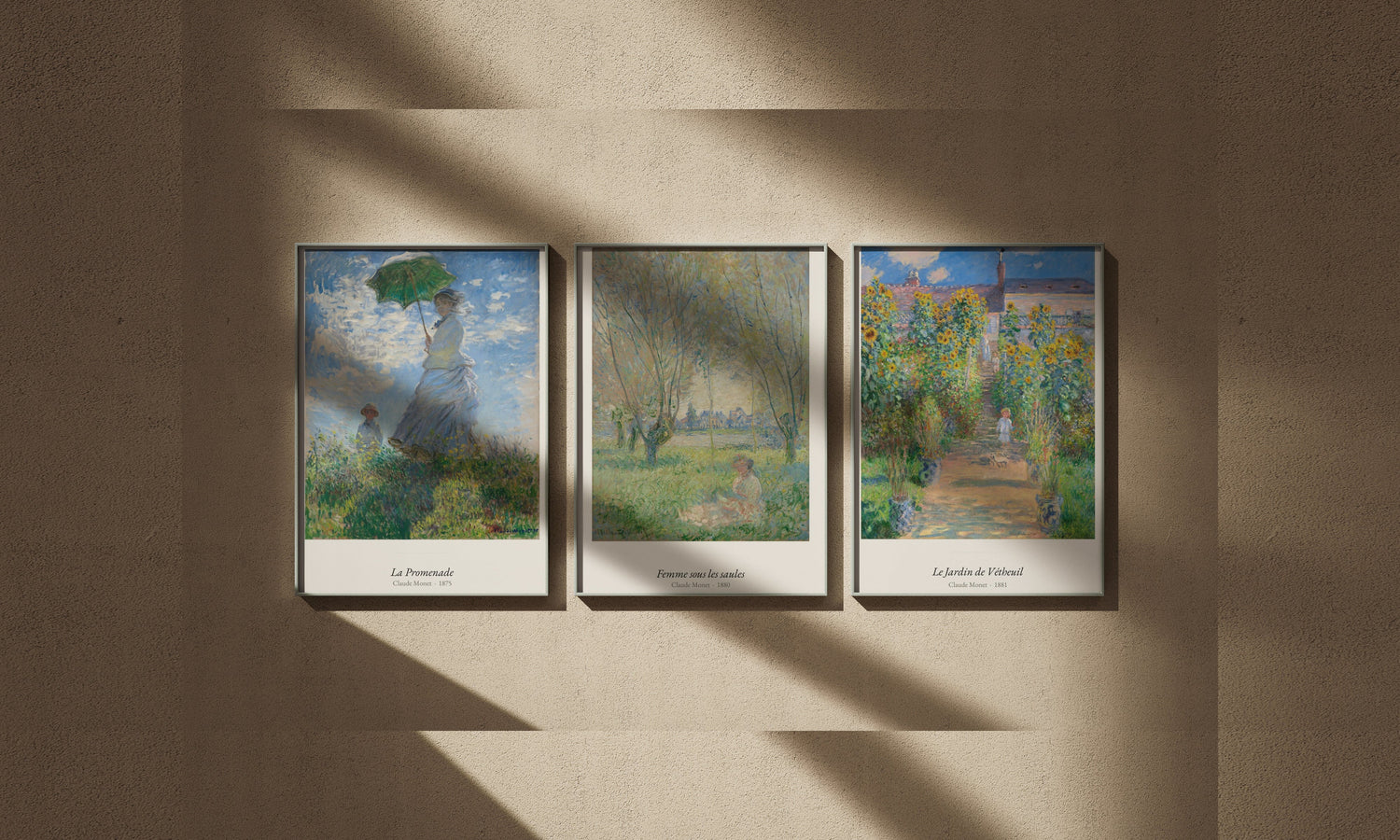 Claude Monet - affiches encadrées, édition Heure d'été