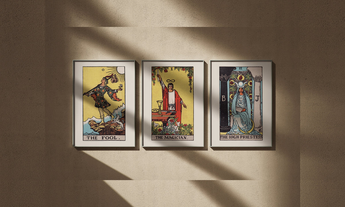 Affiches Tarot Rider-Waite-Smith - affiches encadrées, édition Heure d'été