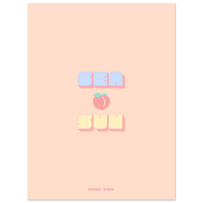Affiche Sea Peach & Sun - Heure d'été 