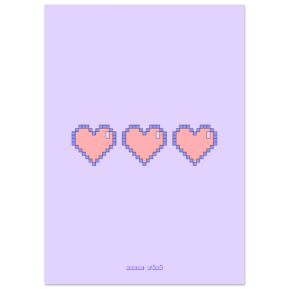 Retro Gaming Pixel Heart - Heure d'été 
