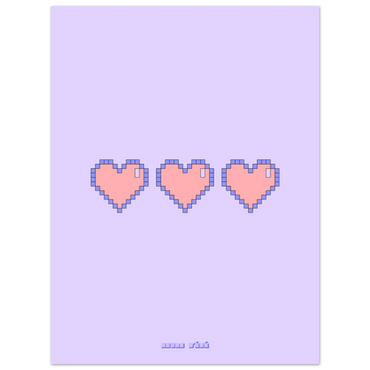 Retro Gaming Pixel Heart - Heure d'été 