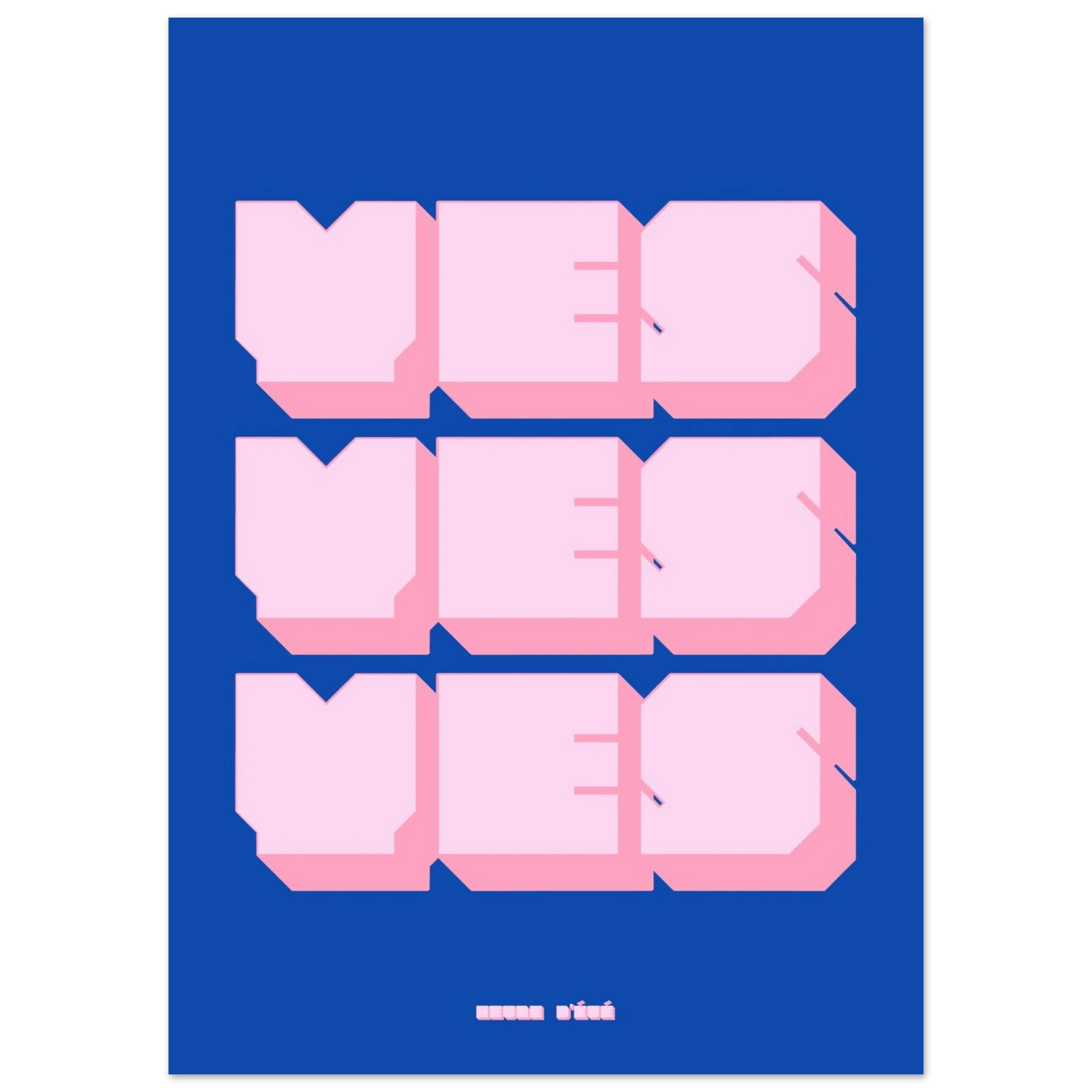 Affiche Yes yes yes - Heure d'été 