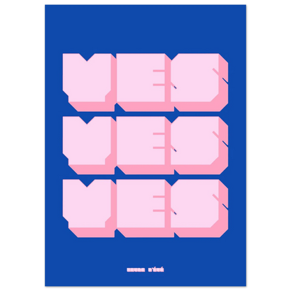 Affiche Yes yes yes - Heure d'été 