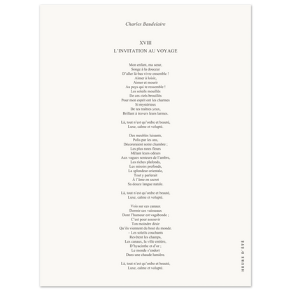 L'invitation au voyage - Charles Baudelaire - Heure d'été 