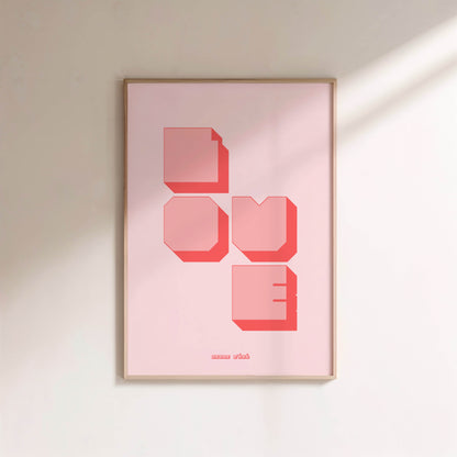 Affiche murale Love