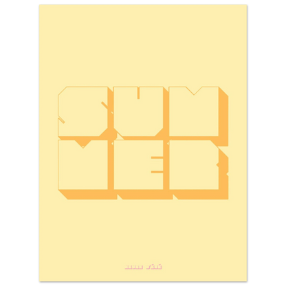 Affiche Summer - Heure d'été 