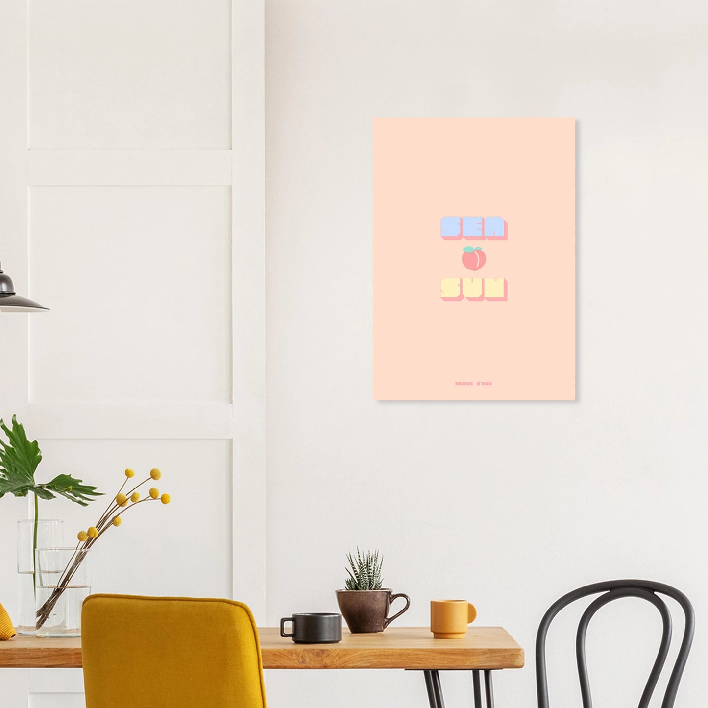 Affiche Sea Peach & Sun - Heure d'été 