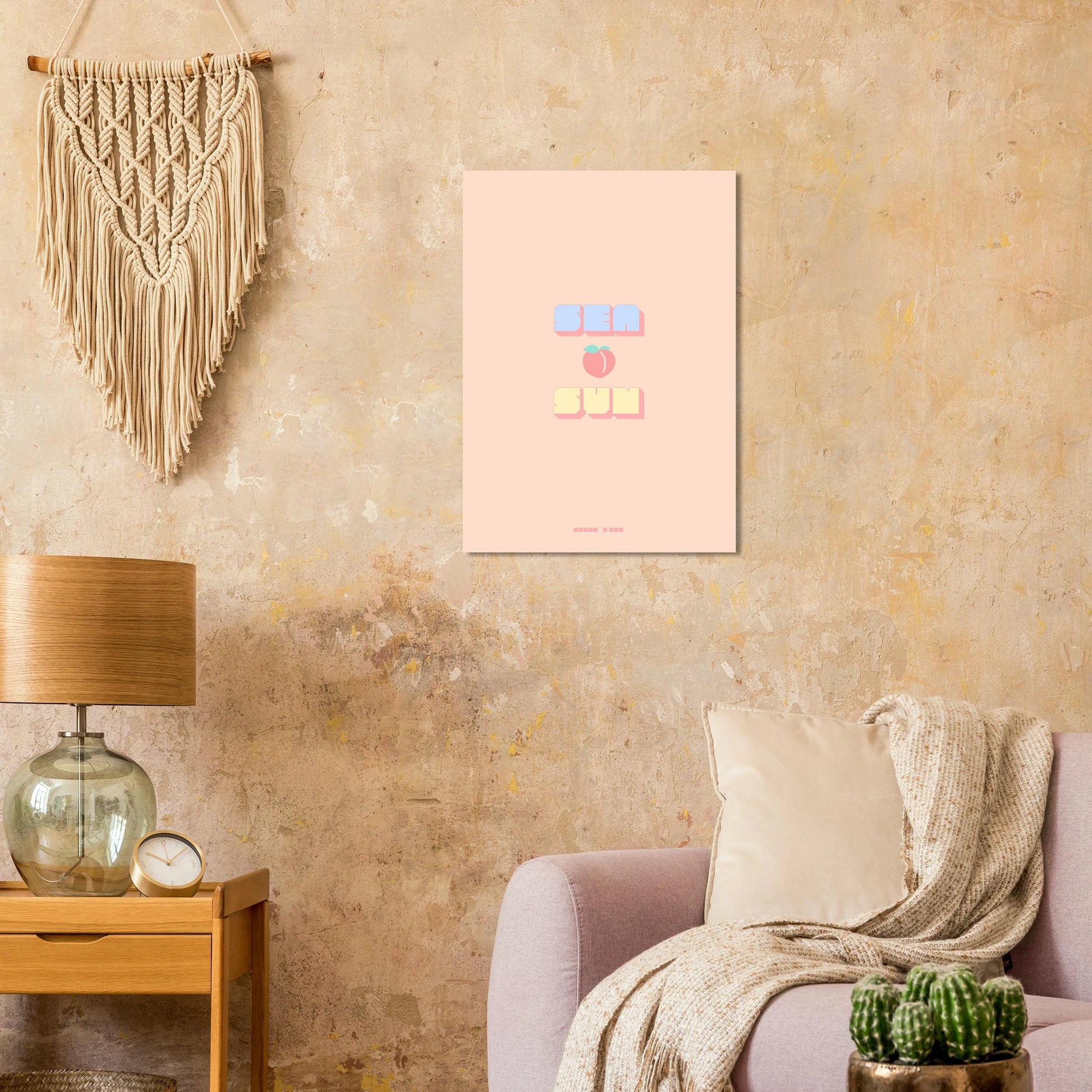 Affiche Sea Peach & Sun - Heure d'été 