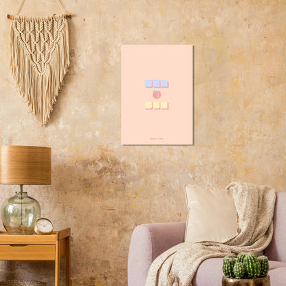 Affiche Sea Peach & Sun - Heure d'été 